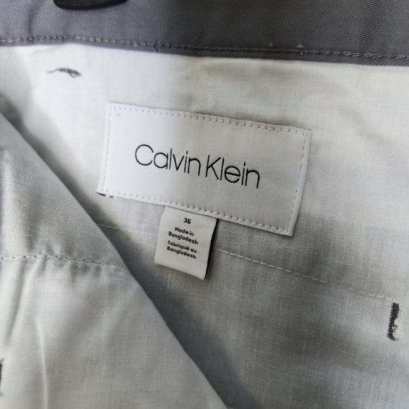 Calvin Klein Men's Casual Shorts Gray Size 36 - Picture 6 of 7
